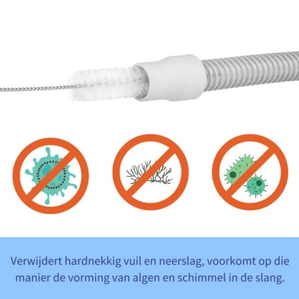 Brosse pour tuyaux PPC/CPAP en acier inoxydable oxyhero brush - 15mm - Image 2