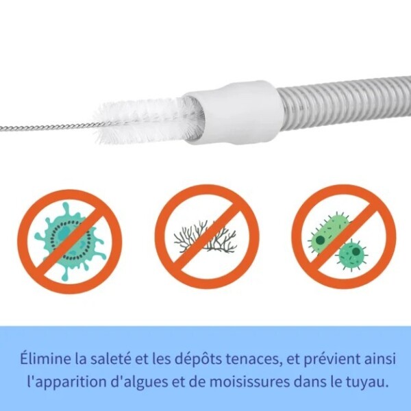 Brosse pour tuyaux PPC/CPAP en acier inoxydable oxyhero brush – 19mm - Image 3